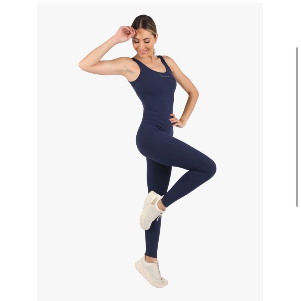 KORAL Jet Rib Jumpsuit—Midnight Blue
